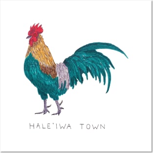 Haleiwa Town Chicken Posters and Art